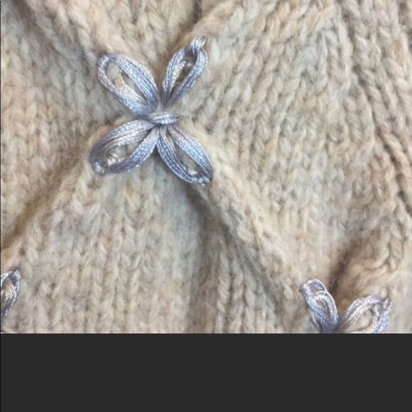 Anthropologie Leifsdottir Tan Big Button Cardigan - Picture 7 of 10